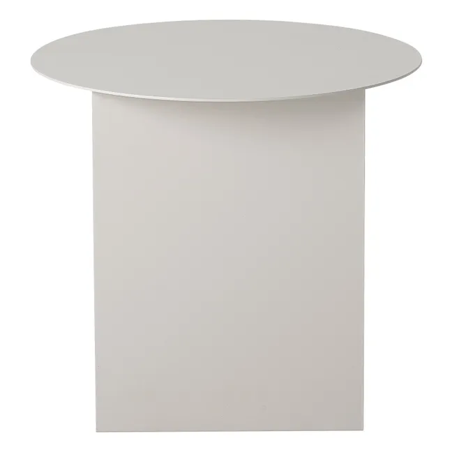 Table d'appoint Cher en métal | Gris perle