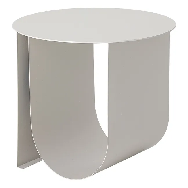 Mesa auxiliar Cher de metal | Gris Perla