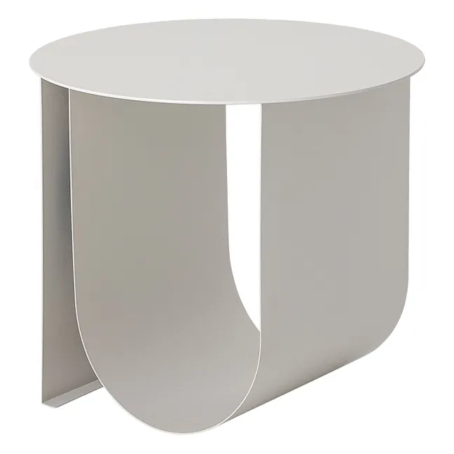 Table d'appoint Cher en métal | Gris perle