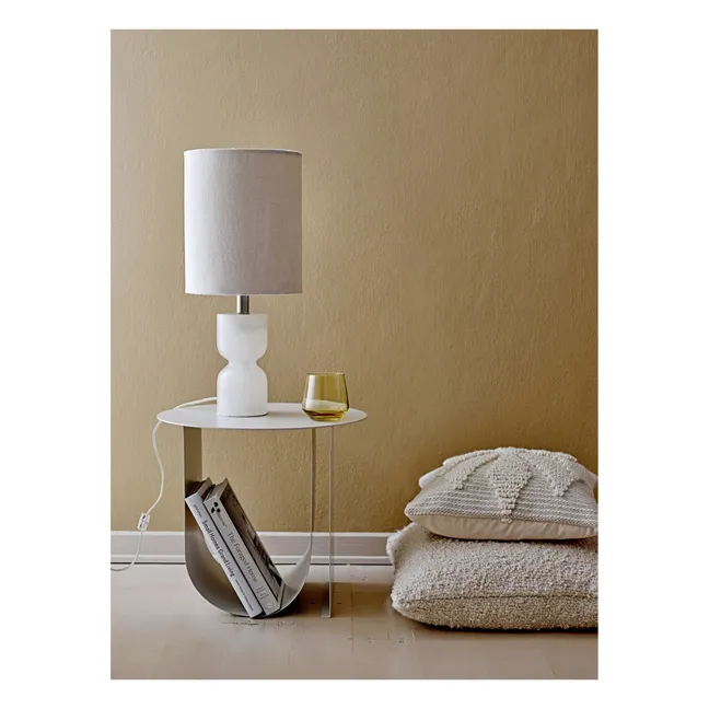 Cher Metal Side Table | Pearl grey