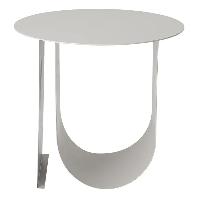 Cher Metal Side Table | Pearl grey