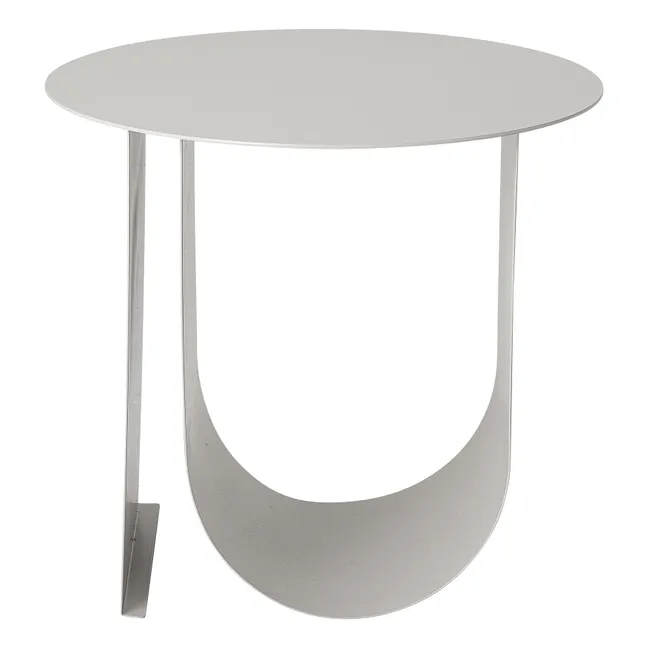 Mesa auxiliar Cher de metal | Gris Perla