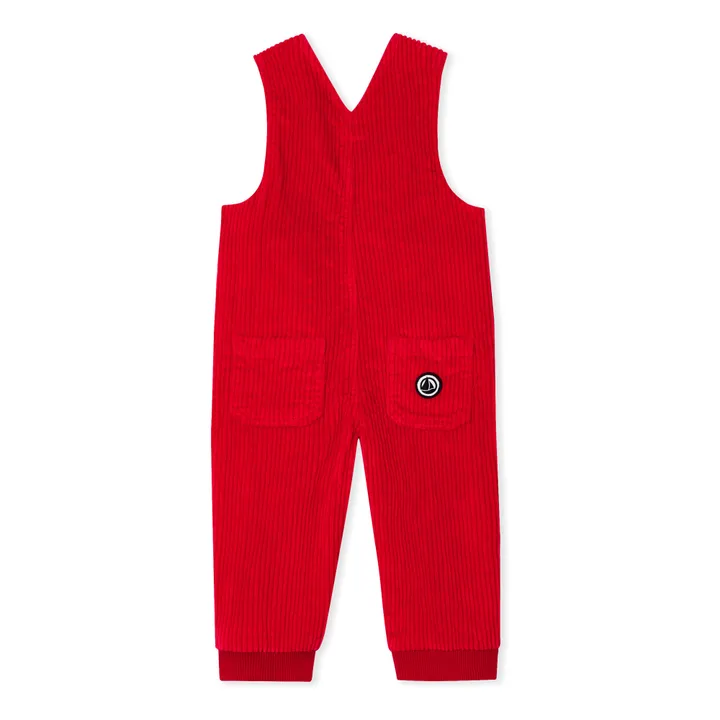 Leno Velour Overalls | Red- Product image n°3