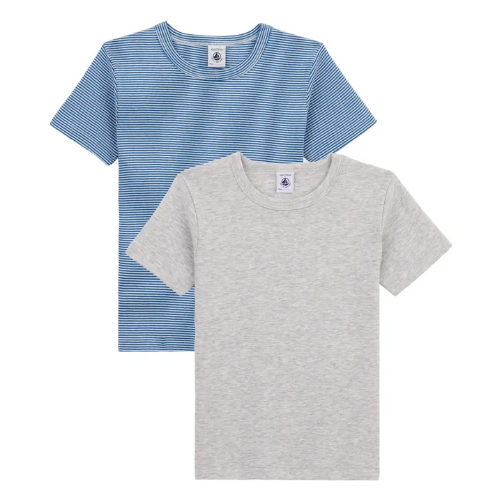 Set de 2 Camisetas de manga corta | Gris- Imagen del producto n°0
