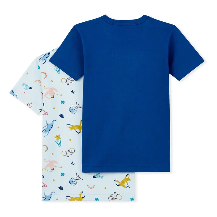 T-Shirt 2er-Pack | Blau- Produktbild Nr. 2