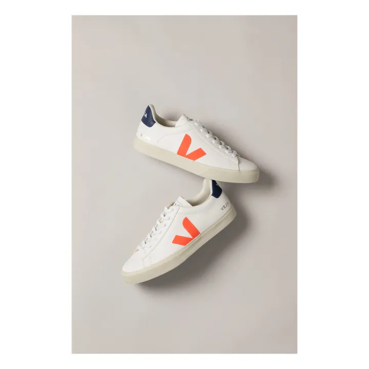 Sneakers in pelle 3-lock | Arancione fluo- Immagine del prodotto n°1