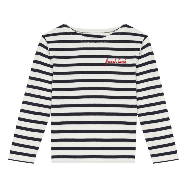 T-Shirt French Touch aus Bio-Baumwolle | Navy- Produktbild Nr. 0