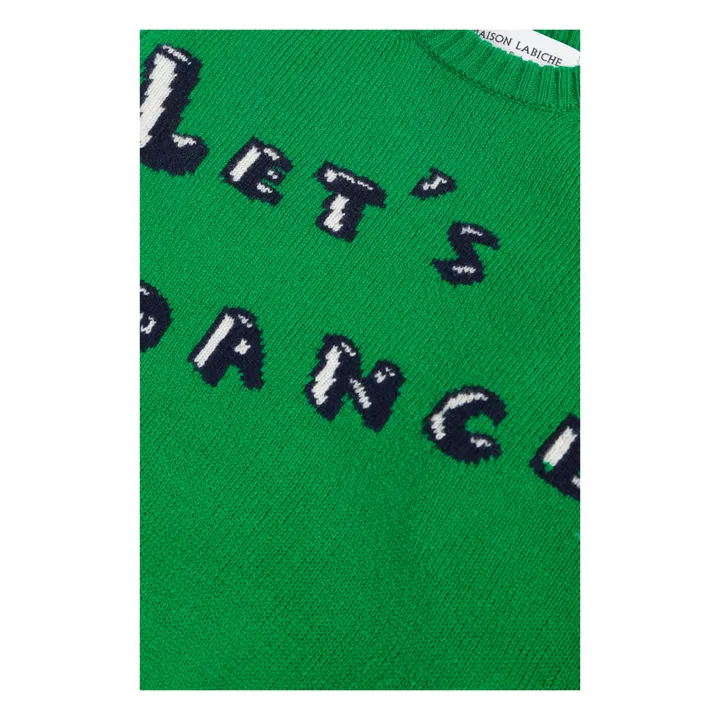 Jersey Lets Dance de lana | Verde- Imagen del producto n°1