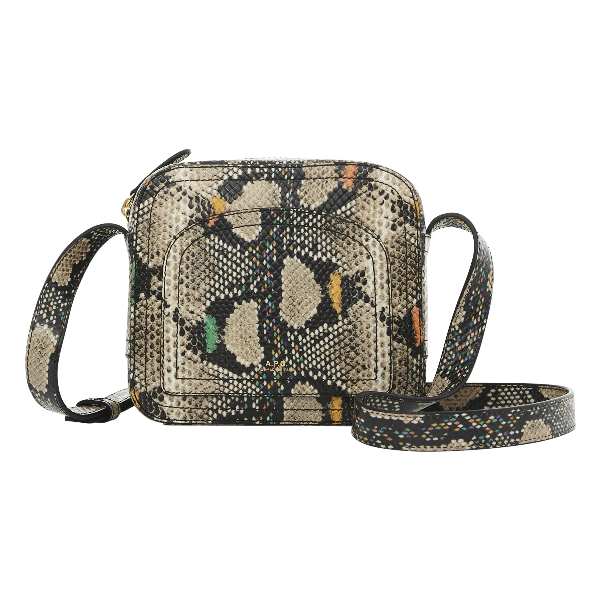 A.P.C. - Louisette Python-style Leather Bag - Beige | Smallable