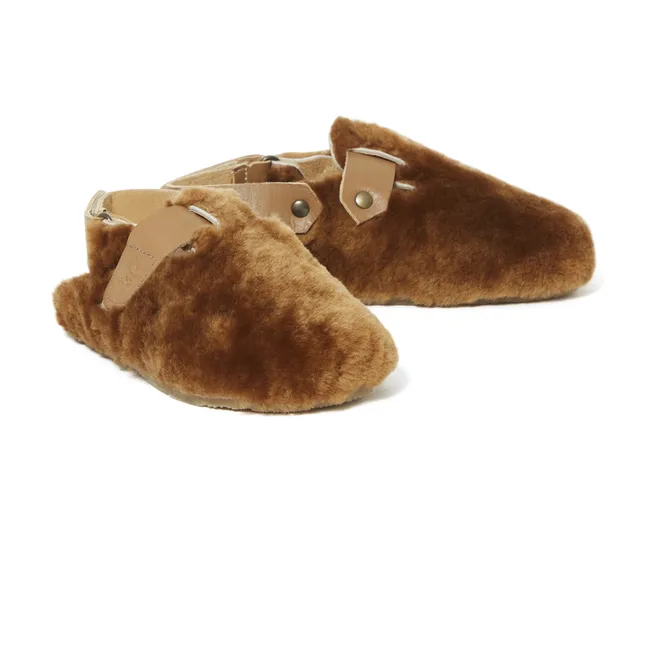Sabots Façon Fourrure | Camel