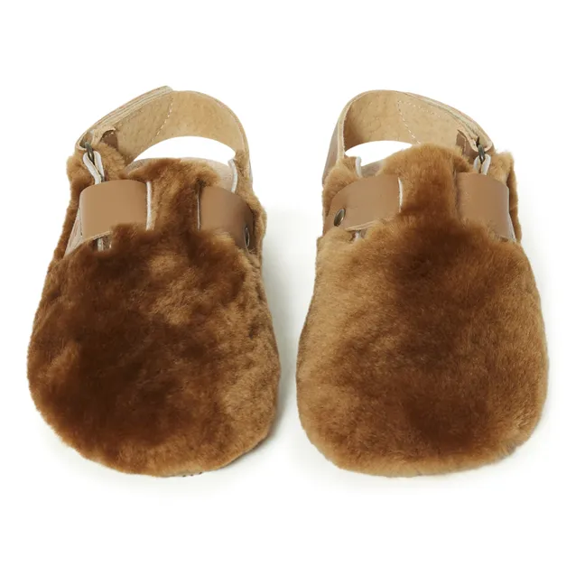 Sabots Façon Fourrure | Camel