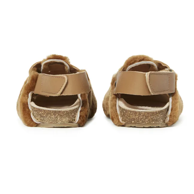 Sabots Façon Fourrure | Camel