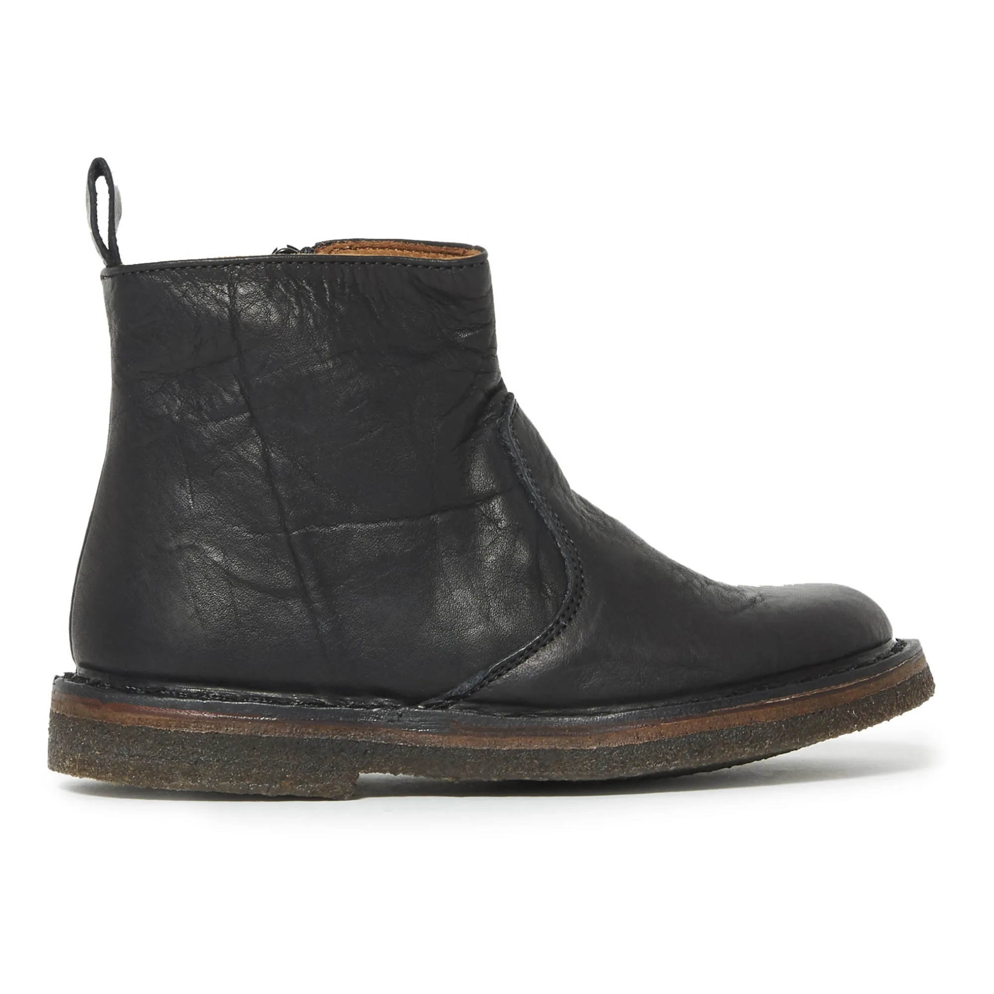 Pèpè Black Zip-Up Boots