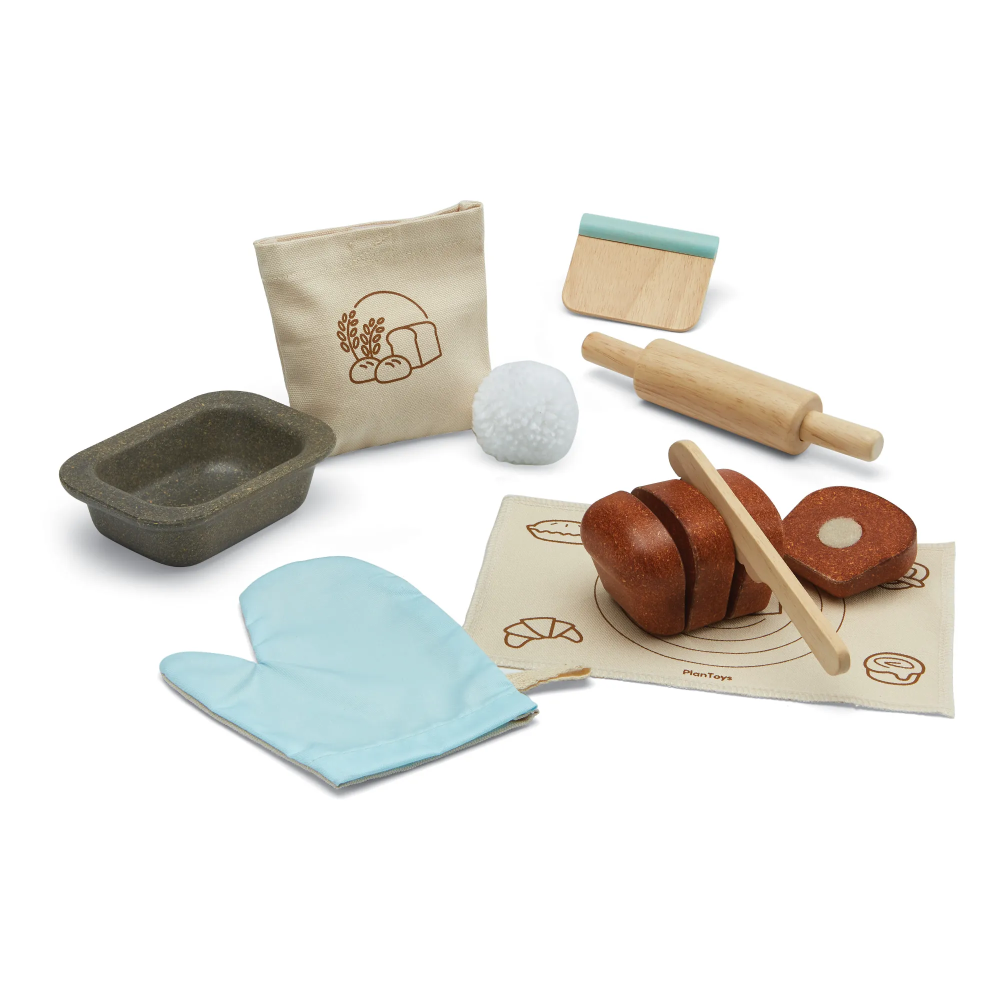 Plan Toys Multicoloured Rubber Wood Bakery Toy