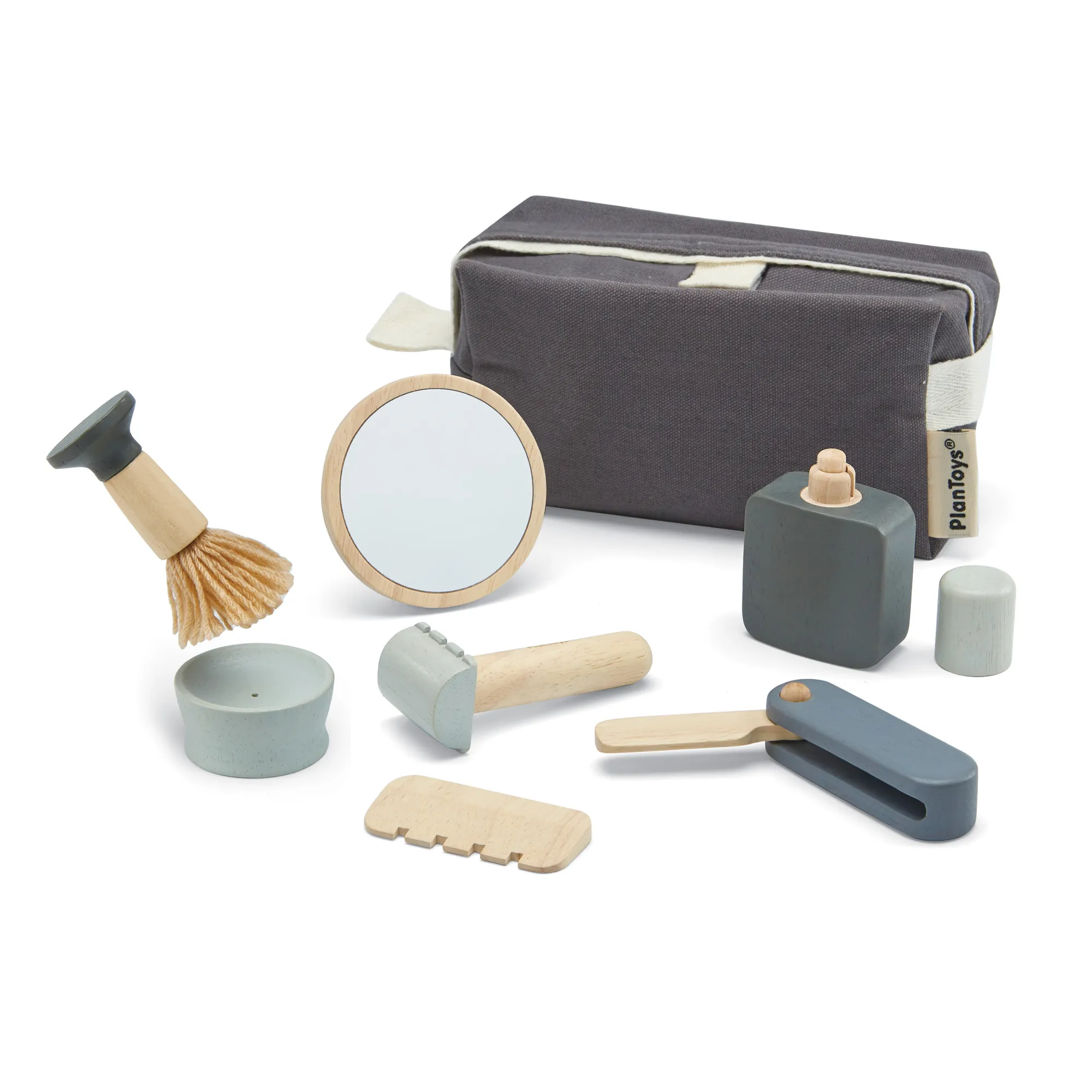 Plan Toys Blue Rubber Wood Shaving Kit Toy