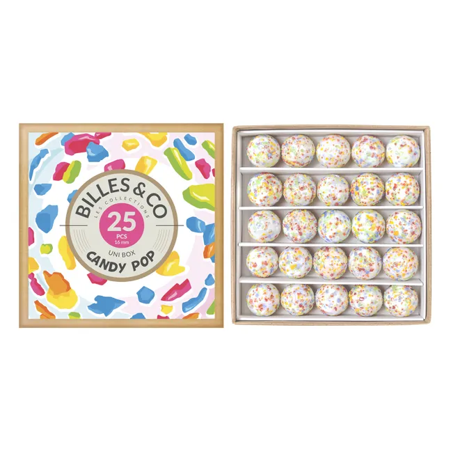 Box of 25 Marbles - Candy Pop