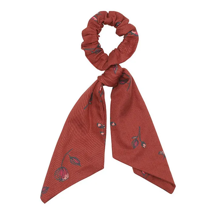 Organic Cotton Scrunchie | Brick red- Product image n°0