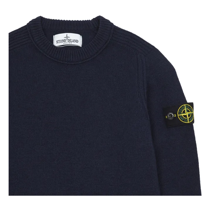 Pullover mit Abzeichen | Navy- Produktbild Nr. 1