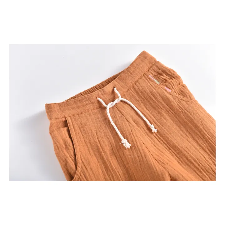 Pantalón Acilu de algodón orgánico | Ocre- Imagen del producto n°3