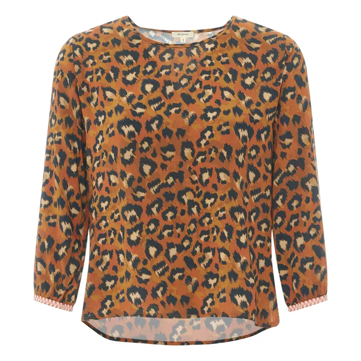Blusa Solong estampada - Coleción mujer  | Leopardo- Imagen del producto n°0