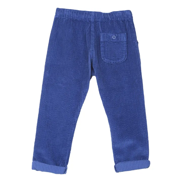 Pantalon Velours Enfilable | Bleu- Image produit n°2