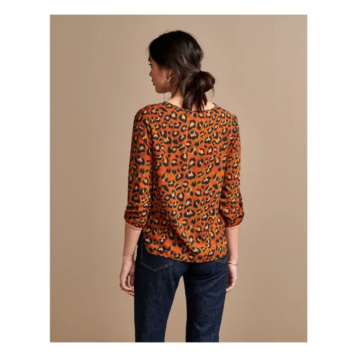Blusa Solong estampada - Coleción mujer  | Leopardo- Imagen del producto n°4