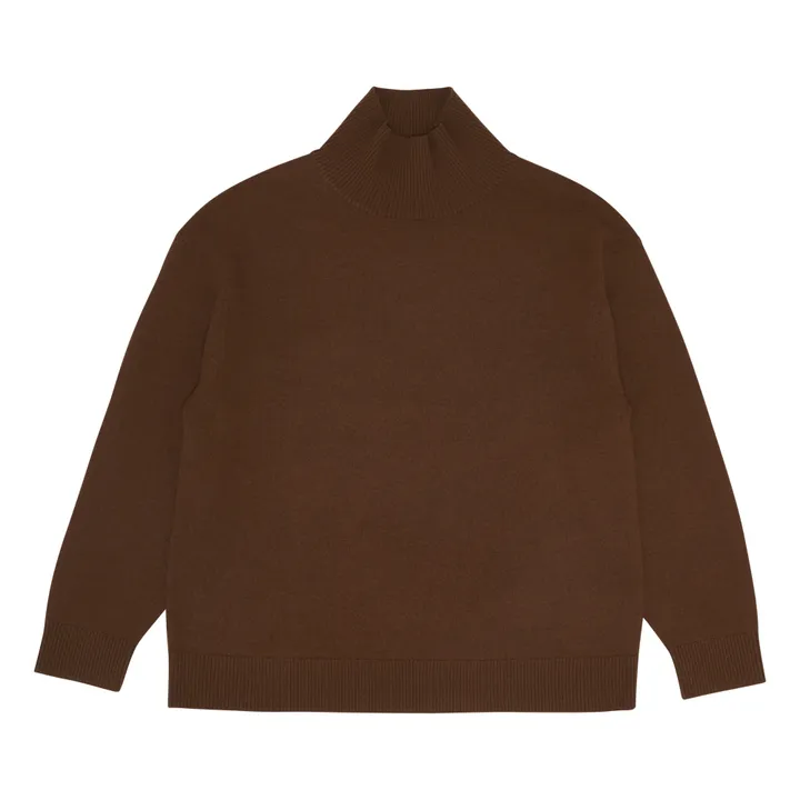 Pullover aus Wolle -Damenkollektion | Braun- Produktbild Nr. 0