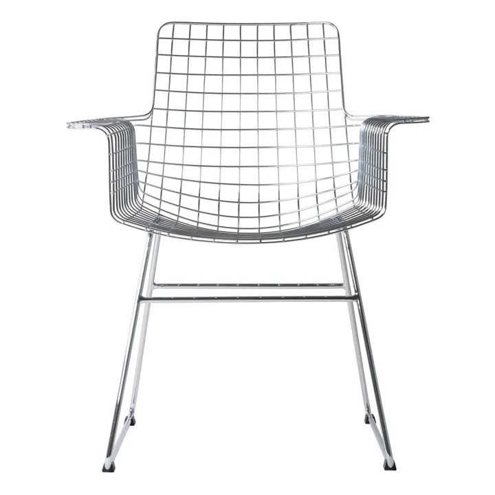 Chaise en métal | Chromé- Image produit n°1