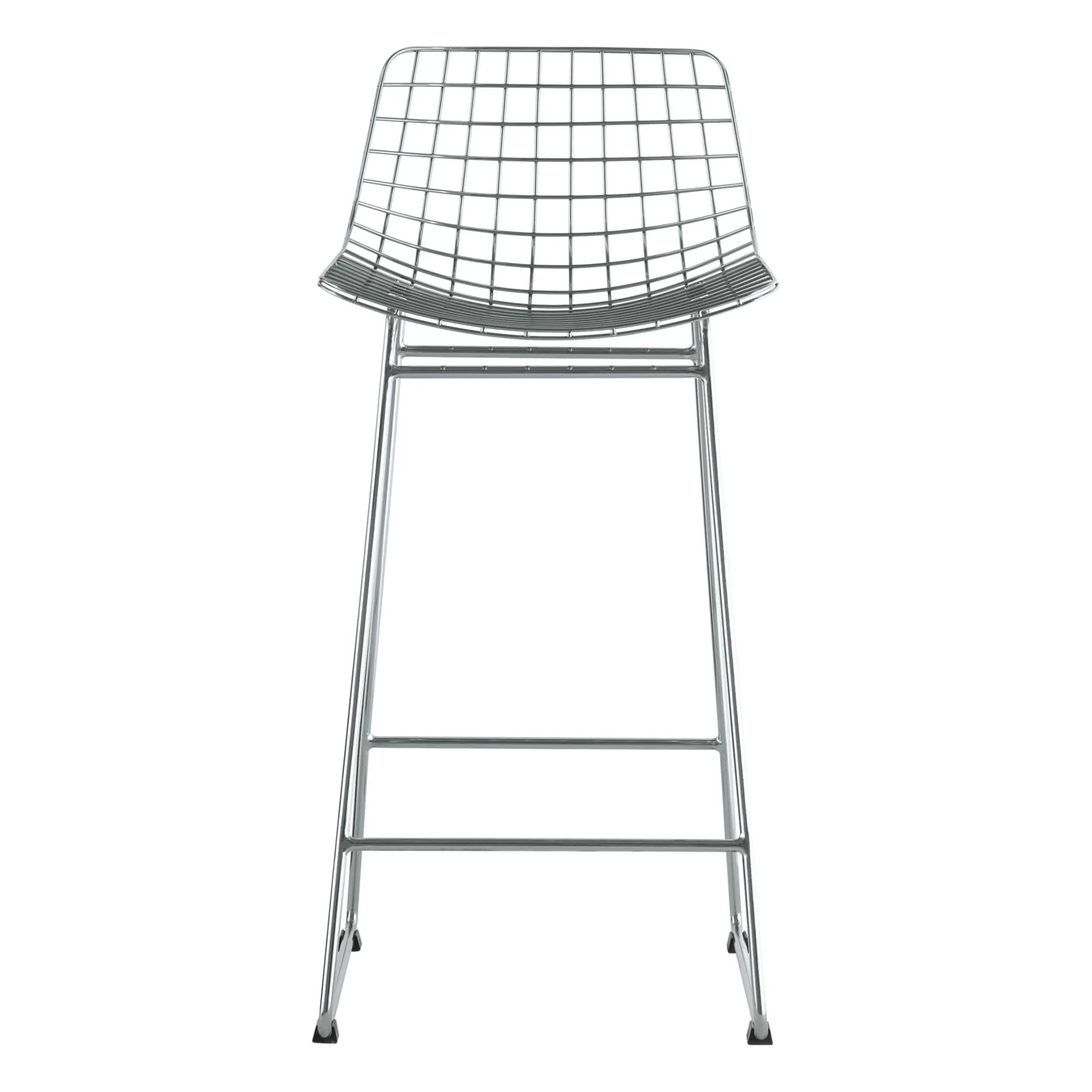 Tabouret de bar en métal | Chromé- Image produit n°1