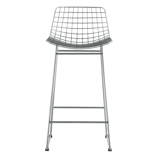 Barhocker aus Metall | Chromblitzend