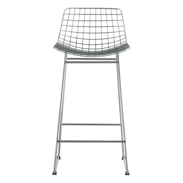 Tabouret de bar en métal | Chromé- Image produit n°1