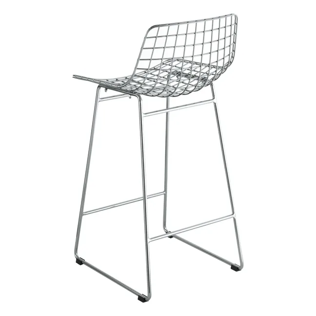 Barhocker aus Metall | Chromblitzend