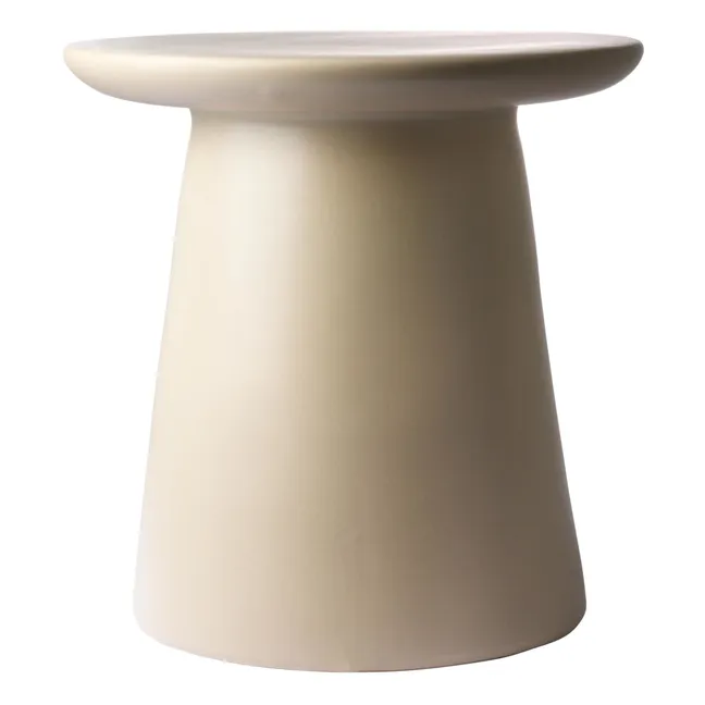 Mesa auxiliar de barro | Crema