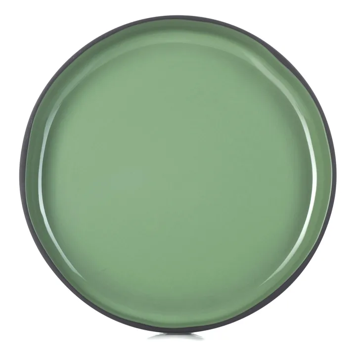 Assiette Caractère en porcelaine 23 cm - Set de 4 | Vert Menthe- Image produit n°0