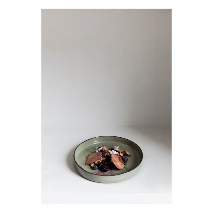 Piatto Caractère in porcellana 23 cm - Set da 4 | Cardamome- Immagine del prodotto n°2