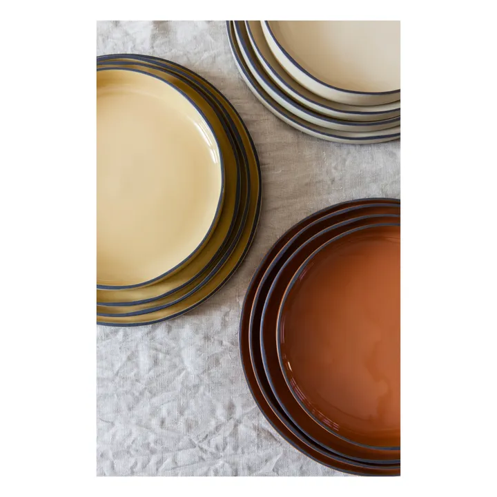 Assiette Caractère en porcelaine 26 cm - Set de 4 | Muscade- Image produit n°1