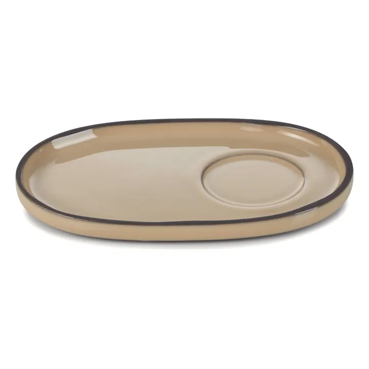 Caractère Porcelain Plate Holder - Set of 6 | Nutmeg- Product image n°0