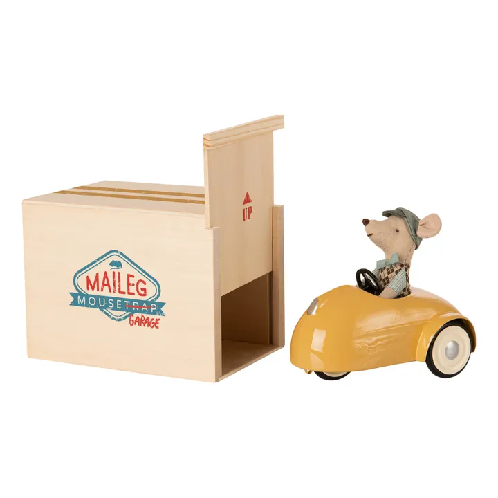 Mouse In The Car Toy | Yellow- Product image n°0