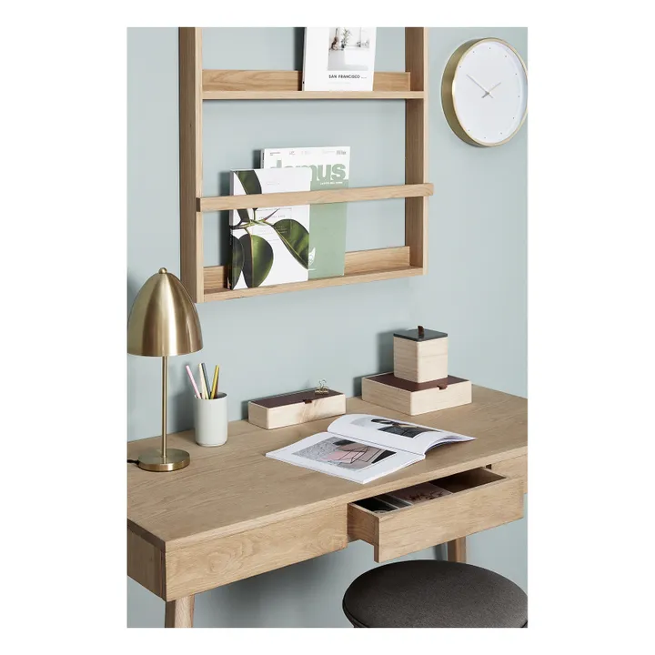 Rangement mural en chêne- Image produit n°1