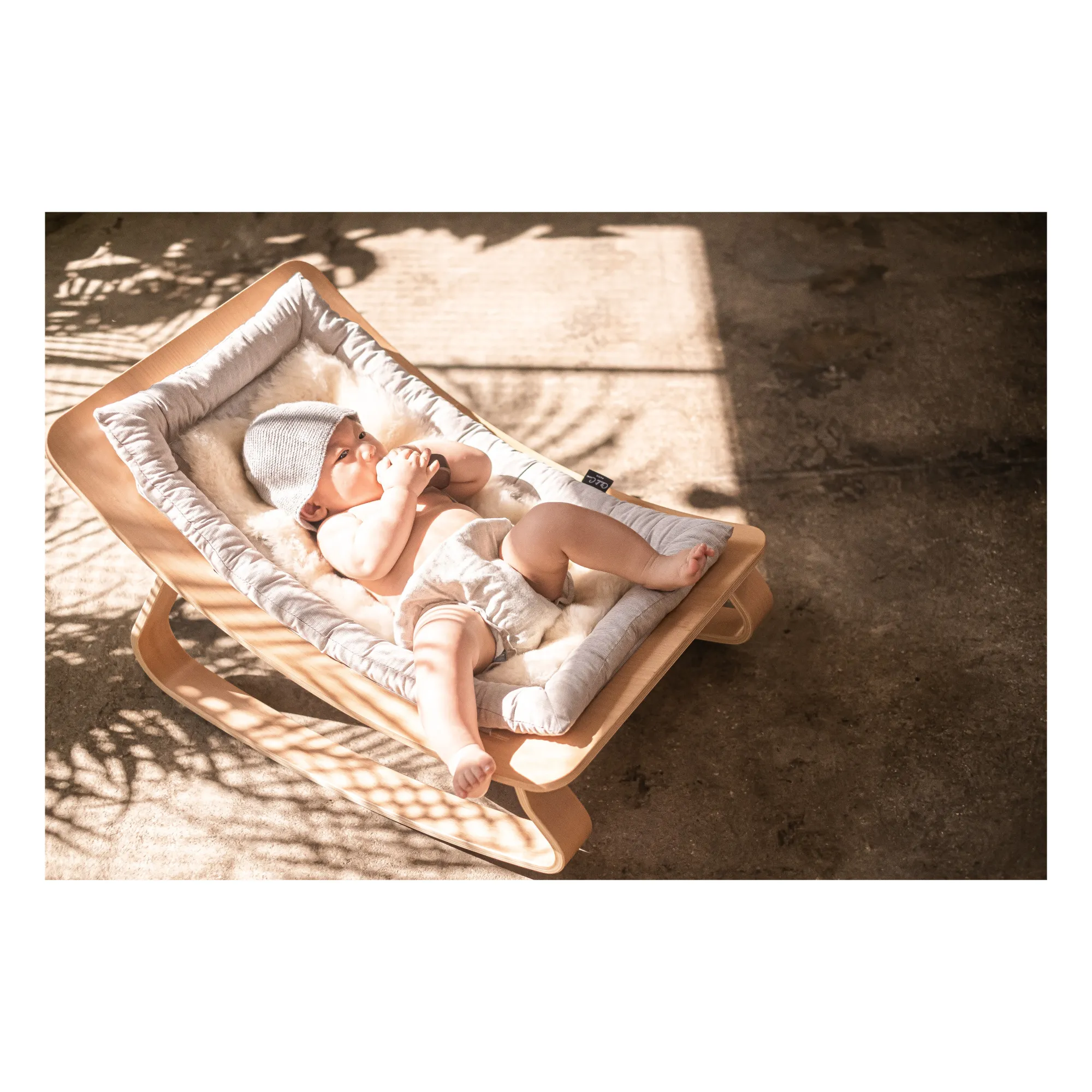 BINIBAMBA - Peau de mouton pour transat Levo - 60x30 cm (BINIBAMBA) - Image 1