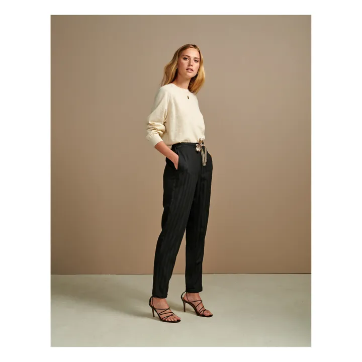 Pantalon Elastiqué Vael - Collection Femme  | Noir- Image produit n°2