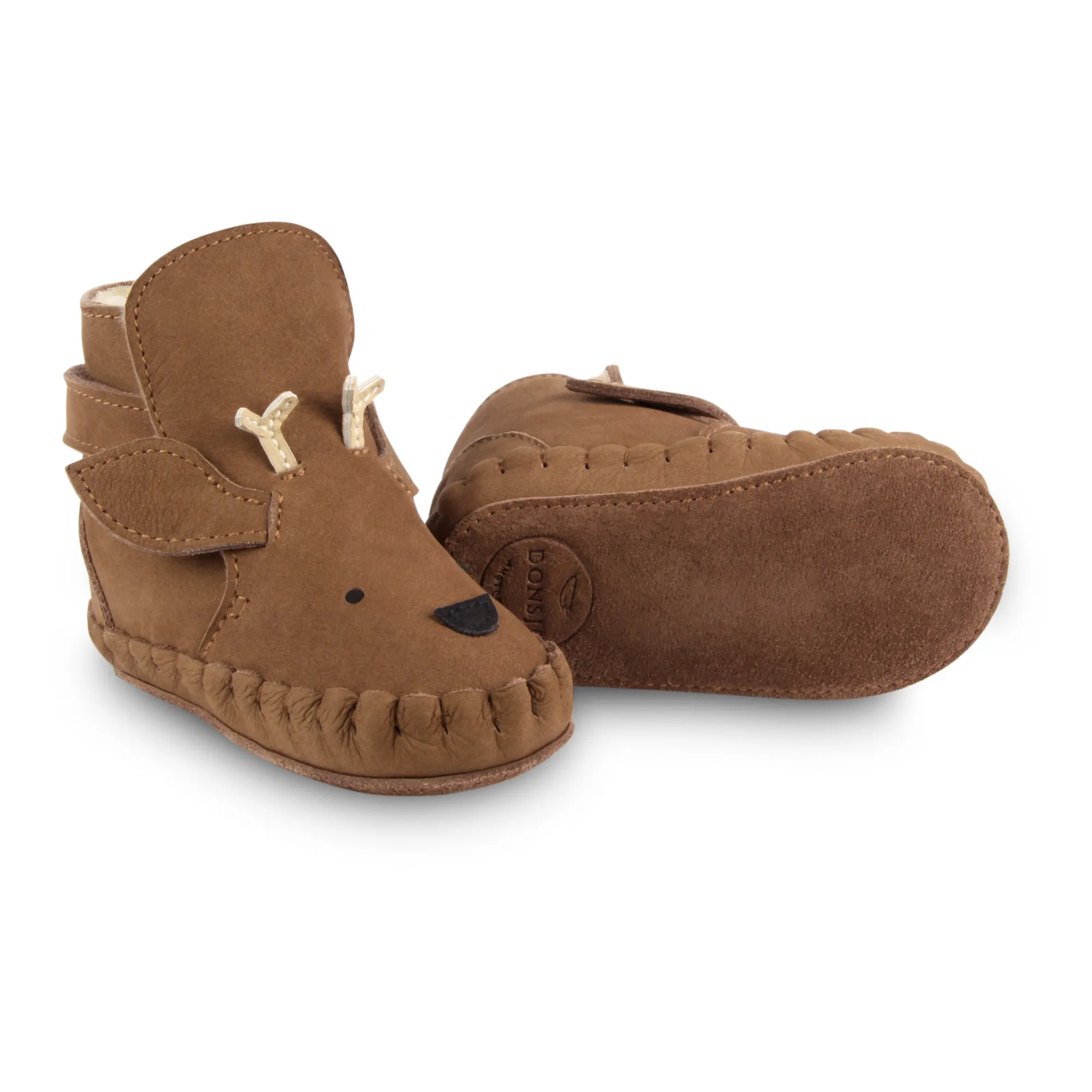 Donsje Brown Kapi Deer Fur-Lined Booties