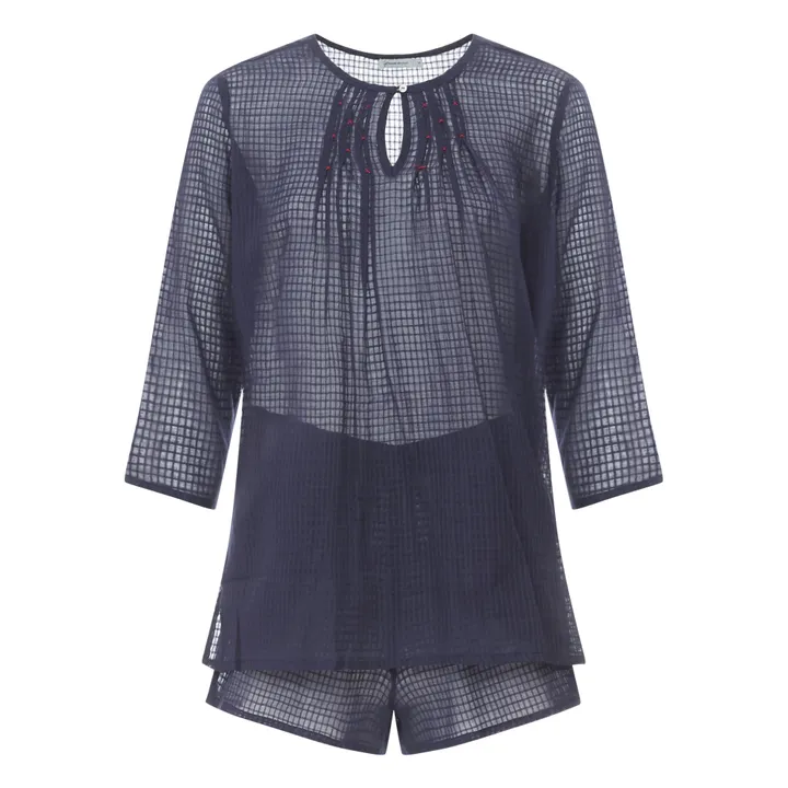 Tunic Pyjamas | Midnight blue- Product image n°0