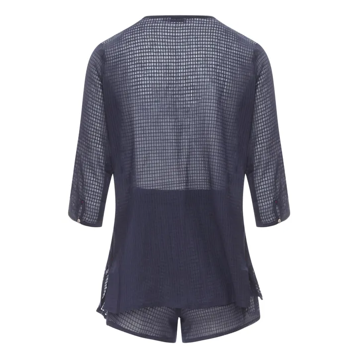 Tunic Pyjamas | Midnight blue- Product image n°6