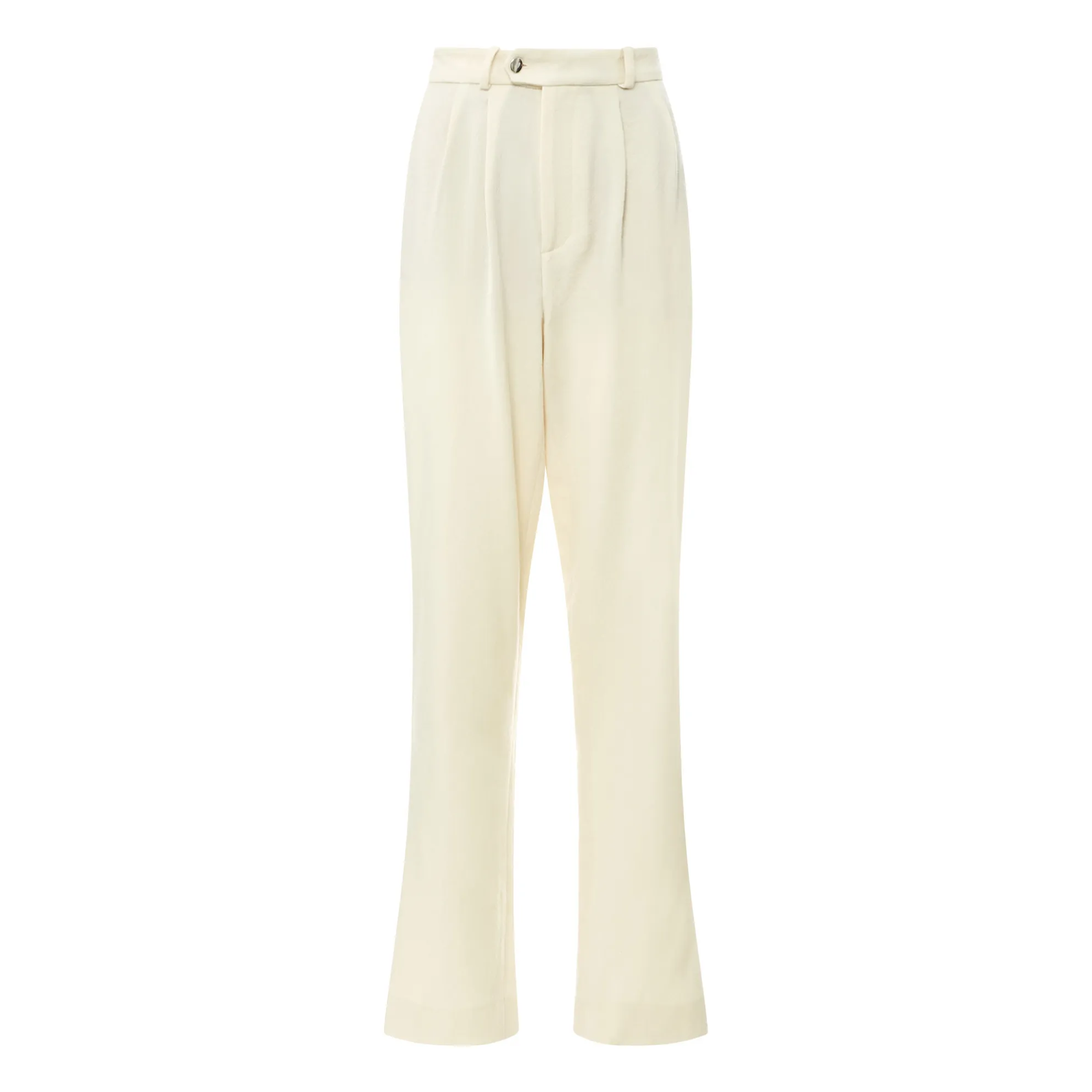 Roseanna Ecru Taylor Jermyn Wool Pleated Pants