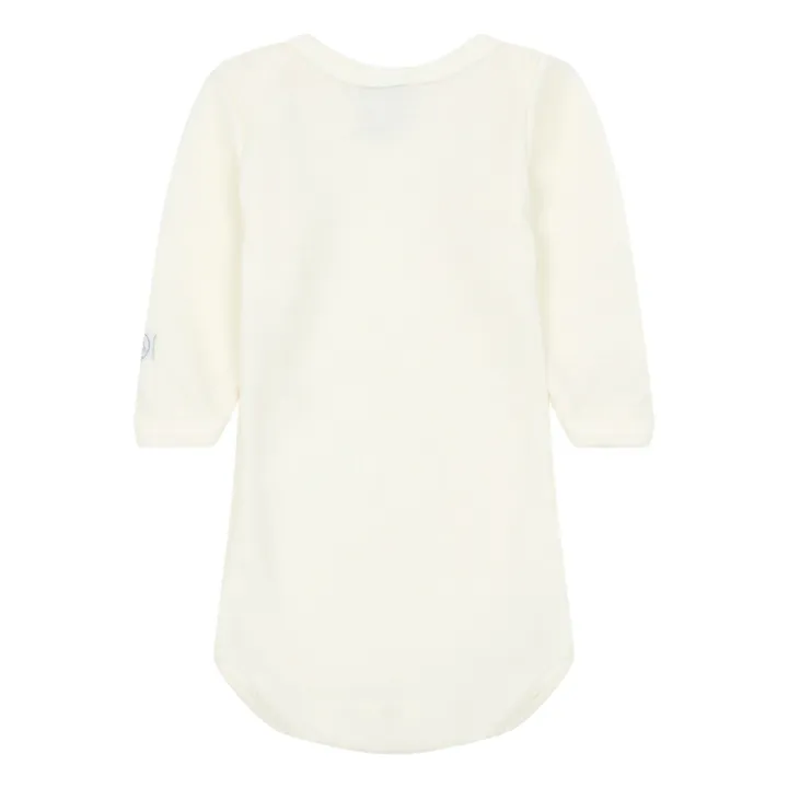 Body de lana y algodón | Blanco- Imagen del producto n°1