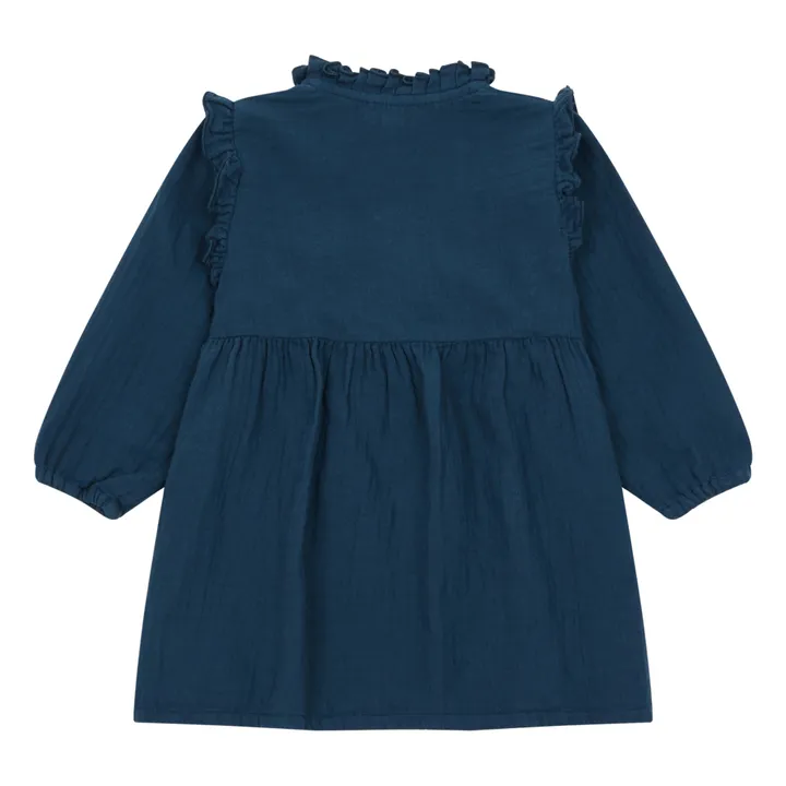 Robe Gaze de Coton Suzon | Bleu- Image produit n°4