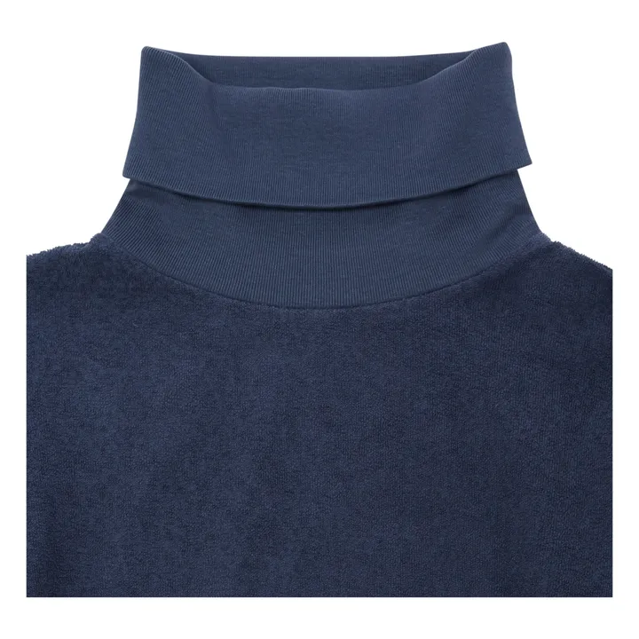 Organic Terry Cloth Sweatshirt | Navy blue- Product image n°3