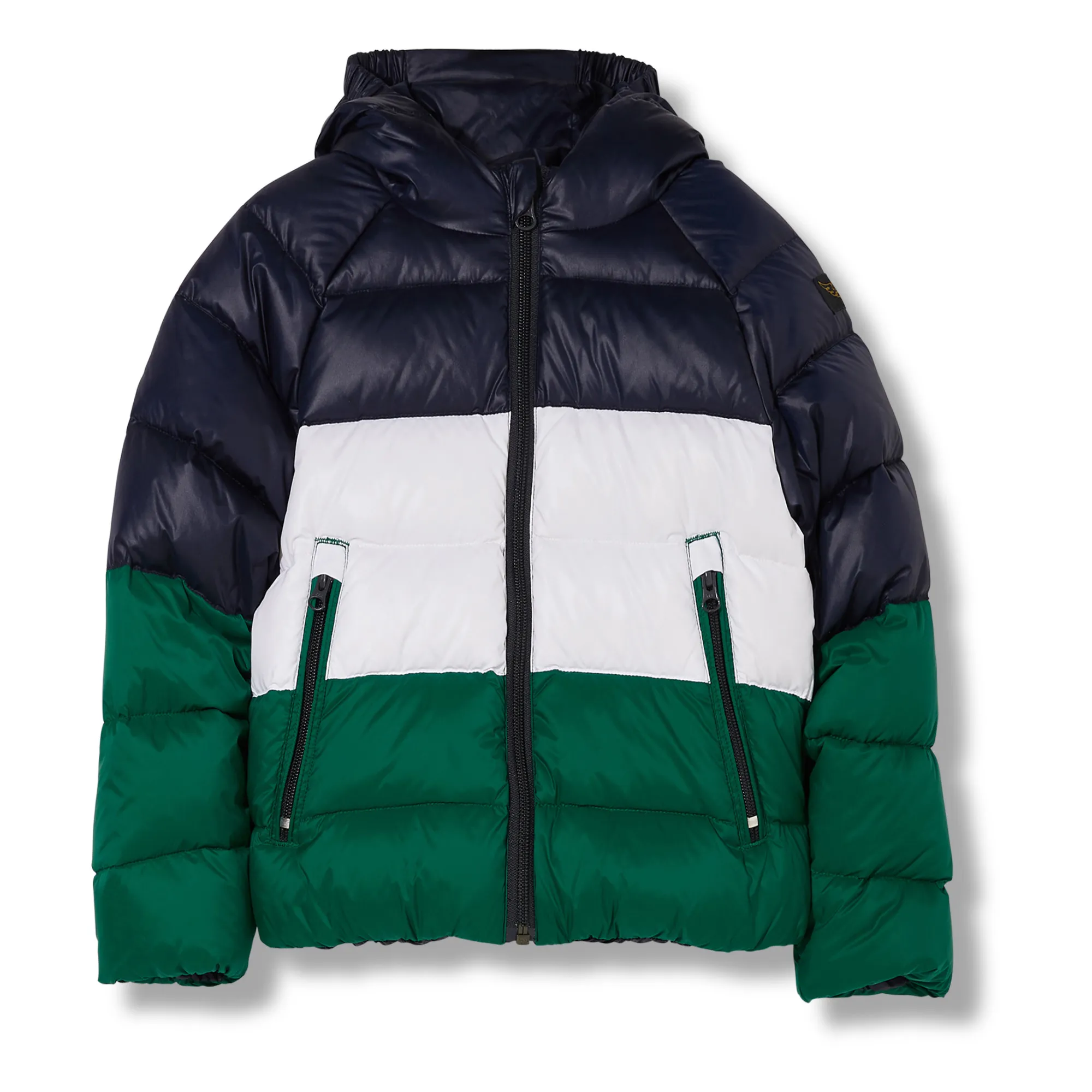 Finger In The Nose Navy Blue Exclusive Finger X Smallable - Reversible Snowdance Down Jacket