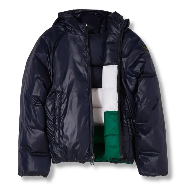 Exclusive Finger x Smallable - Reversible Snowdance Down Jacket | Navy blue